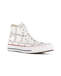 Мужские белые высокие кеды от Converse X JW Anderson