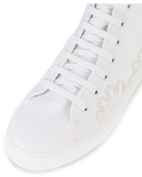 Женские белые высокие кеды от Simone Rocha