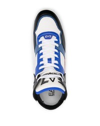 Мужские белые высокие кеды от Ea7 Emporio Armani