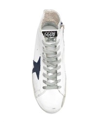 Женские белые высокие кеды от Golden Goose Deluxe Brand