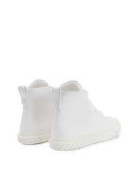 Мужские белые высокие кеды от Giuseppe Zanotti