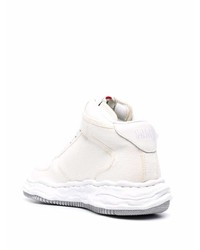 Мужские белые высокие кеды от Maison Mihara Yasuhiro