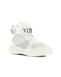 Мужские белые высокие кеды от Valentino