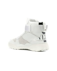 Мужские белые высокие кеды от Valentino