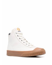 Мужские белые высокие кеды от Camper