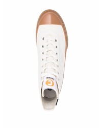 Мужские белые высокие кеды от Camper