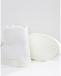 Мужские белые высокие кеды от Asos