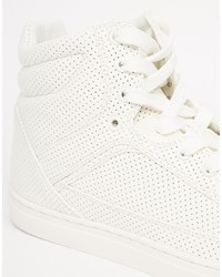 Мужские белые высокие кеды от Asos