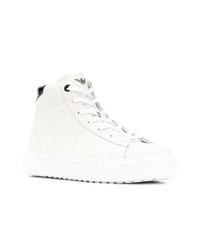 Женские белые высокие кеды от Ea7 Emporio Armani