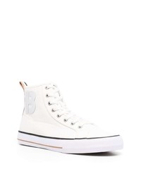 Мужские белые высокие кеды от BOSS