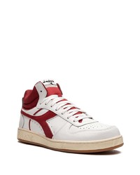 Мужские белые высокие кеды от Diadora