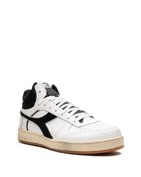 Мужские белые высокие кеды от Diadora