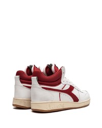 Мужские белые высокие кеды от Diadora