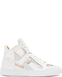 Женские белые высокие кеды от Maison Martin Margiela