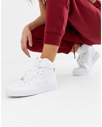 Женские белые высокие кеды от Nike