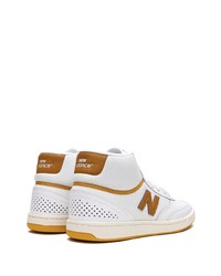 Мужские белые высокие кеды от New Balance