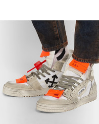 Мужские белые высокие кеды от Off-White