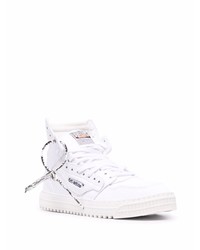 Мужские белые высокие кеды от Off-White