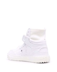 Мужские белые высокие кеды от Off-White