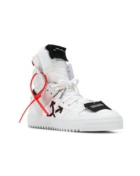 Мужские белые высокие кеды от Off-White