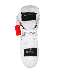 Мужские белые высокие кеды от Off-White