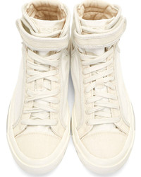 Женские белые высокие кеды от Diesel