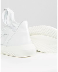 Женские белые высокие кеды от adidas