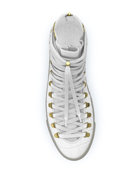 Мужские белые высокие кеды от Swear