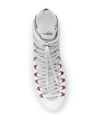 Мужские белые высокие кеды от Swear