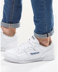 Мужские белые высокие кеды от Reebok