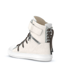 Женские белые высокие кеды от Swear