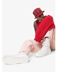 Мужские белые высокие кеды от 424