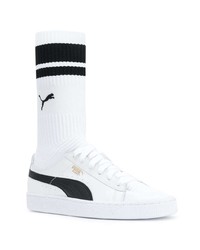 Женские белые высокие кеды от Puma