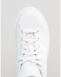 Женские белые высокие кеды от adidas