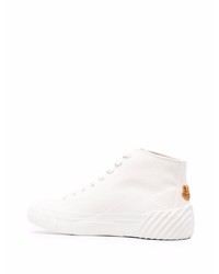 Мужские белые высокие кеды от Kenzo