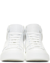 Мужские белые высокие кеды от Jimmy Choo