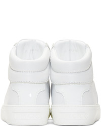 Мужские белые высокие кеды от Jimmy Choo