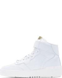 Мужские белые высокие кеды от Valentino