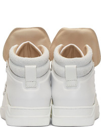 Мужские белые высокие кеды от Dolce & Gabbana