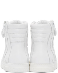 Мужские белые высокие кеды от Pierre Hardy