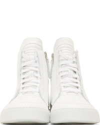 Мужские белые высокие кеды от Helmut Lang