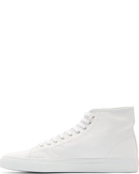 Мужские белые высокие кеды от Common Projects