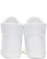 Мужские белые высокие кеды от Versace