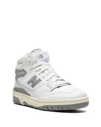 Мужские белые высокие кеды от New Balance