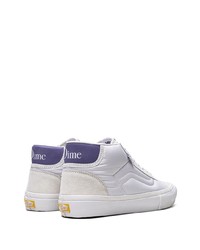 Мужские белые высокие кеды от Vans