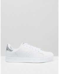 Женские белые джинсовые кеды от Missguided