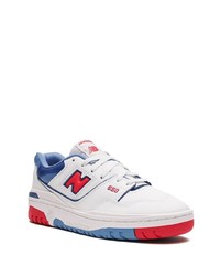 Мужские белые джинсовые низкие кеды от New Balance