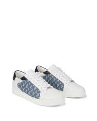 Мужские белые джинсовые низкие кеды от Jimmy Choo