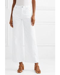Белые джинсовые широкие брюки от Eve Denim