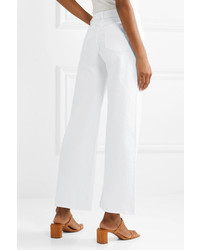 Белые джинсовые широкие брюки от Eve Denim